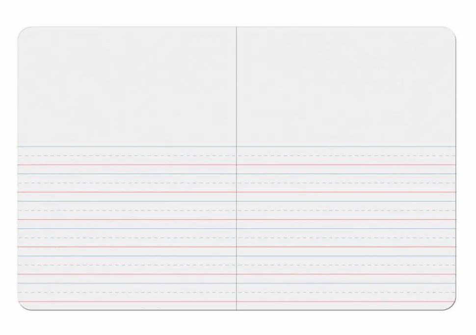 Pacon Primary Journal Composition Book, 7-1/2" x 9-3/4", Picture Story, 0.63" Rule, 100 Sheets, Green