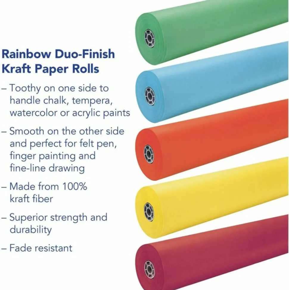 Pacon Rainbow Duo-Finish Kraft Paper Roll, 36" x 1000', Emerald