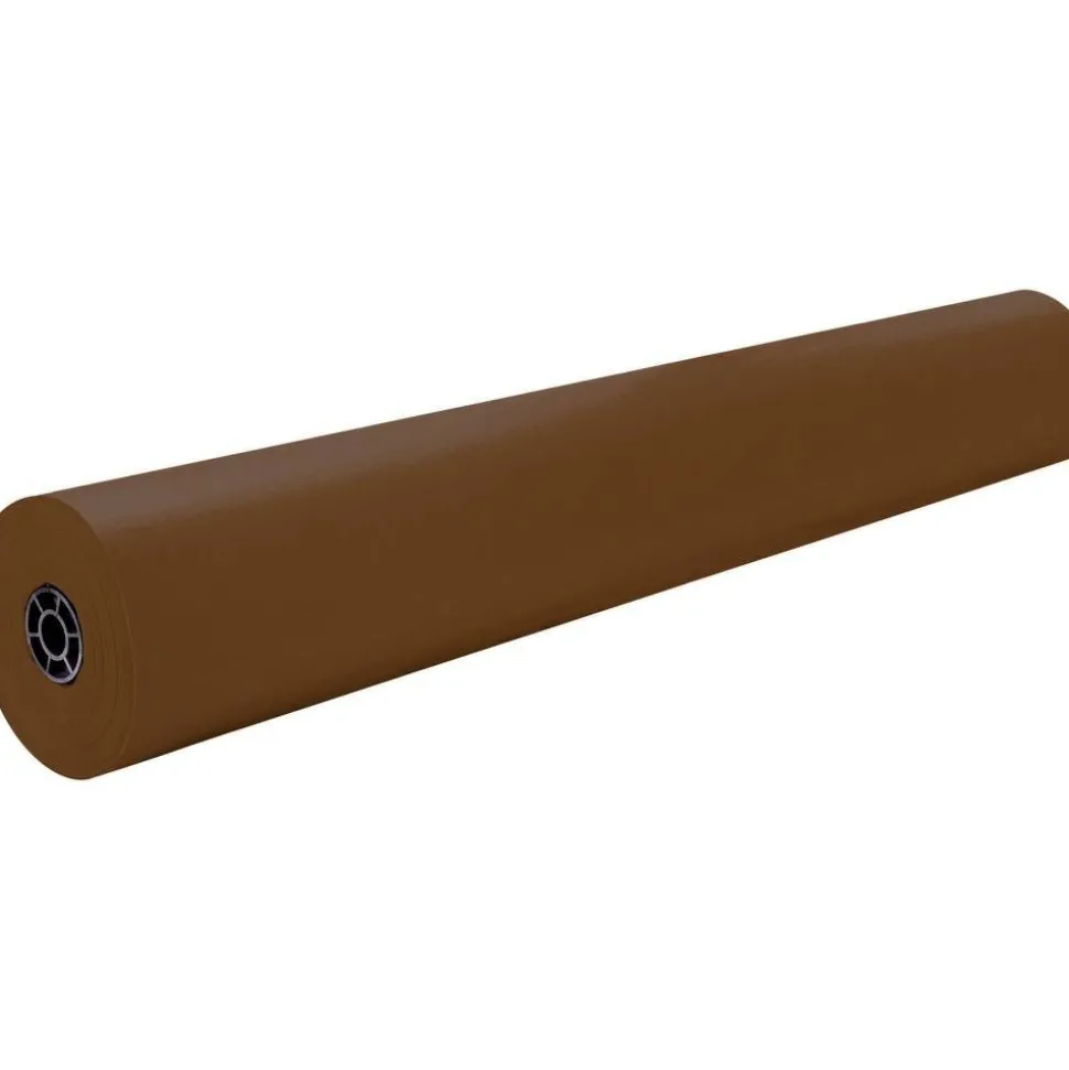 Pacon Rainbow Duo-Finish Kraft Paper Roll, 36" x 1000', Brown
