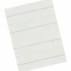 Pacon Skip-A-Line Ruled Newsprint Paper, 1/2" Two-Sided Long Rule, 8.5 x 11, 500/Pack