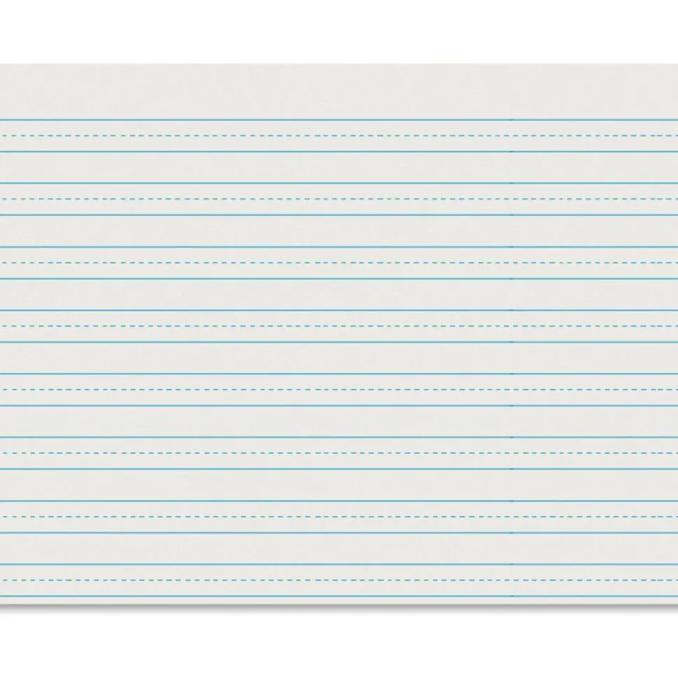 Pacon Skip-A-Line Ruled Newsprint Paper, 1/2" Two-Sided Long Rule, 8.5 x 11, 500/Pack
