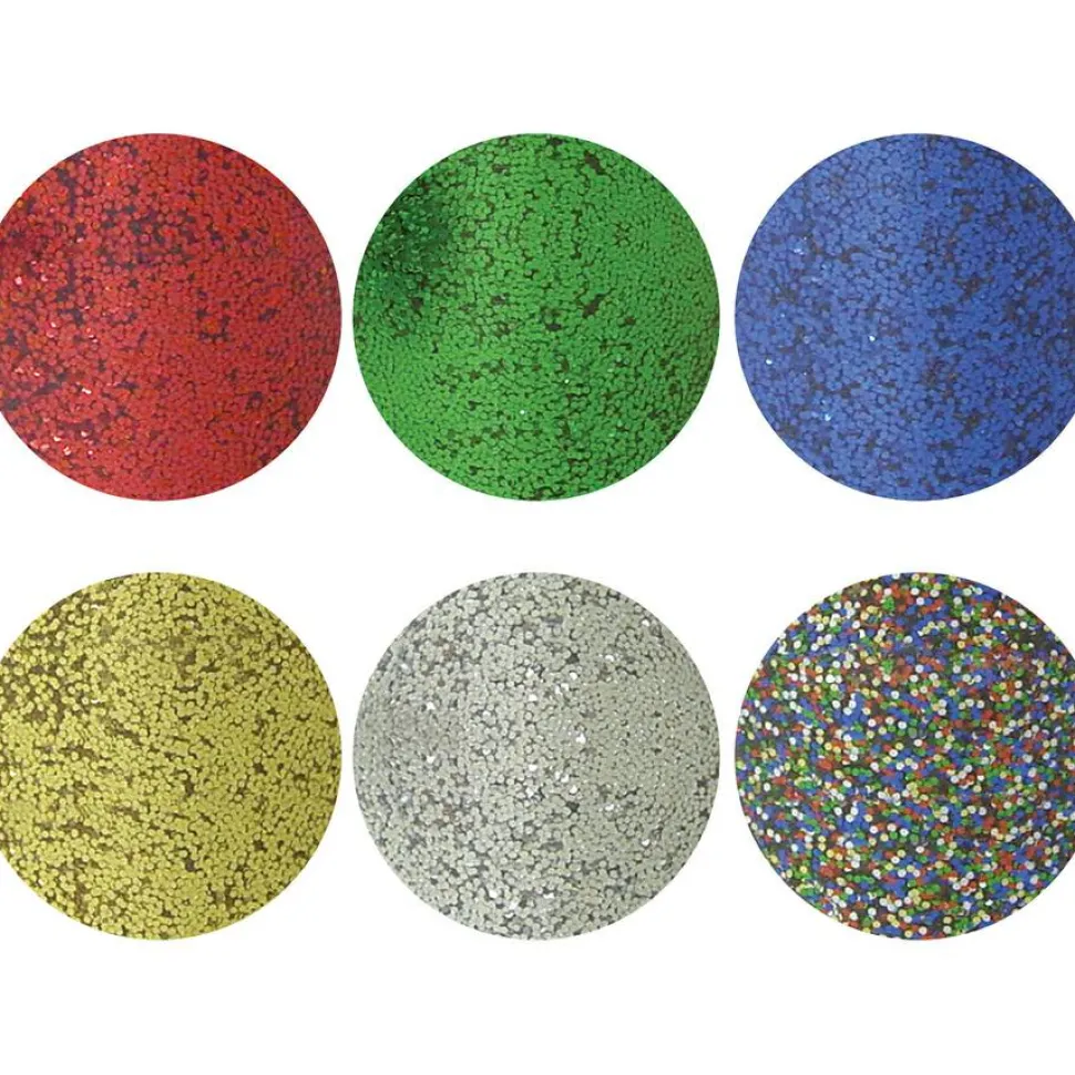 Pacon Spectra Glitter Sparkling Crystals, Assorted Colors, Pack Of 12