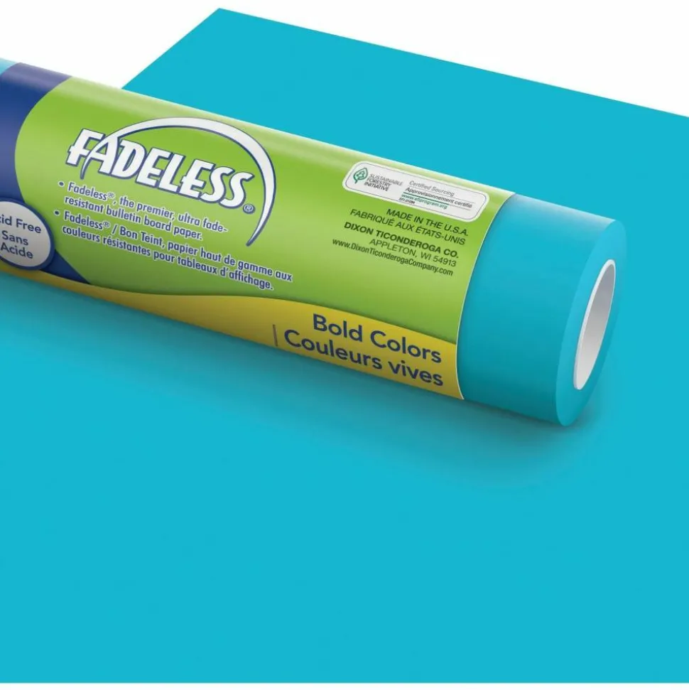 Pacon Spectra High-Quality Fadeless Art Paper Rolls, 48" x 50', Azure