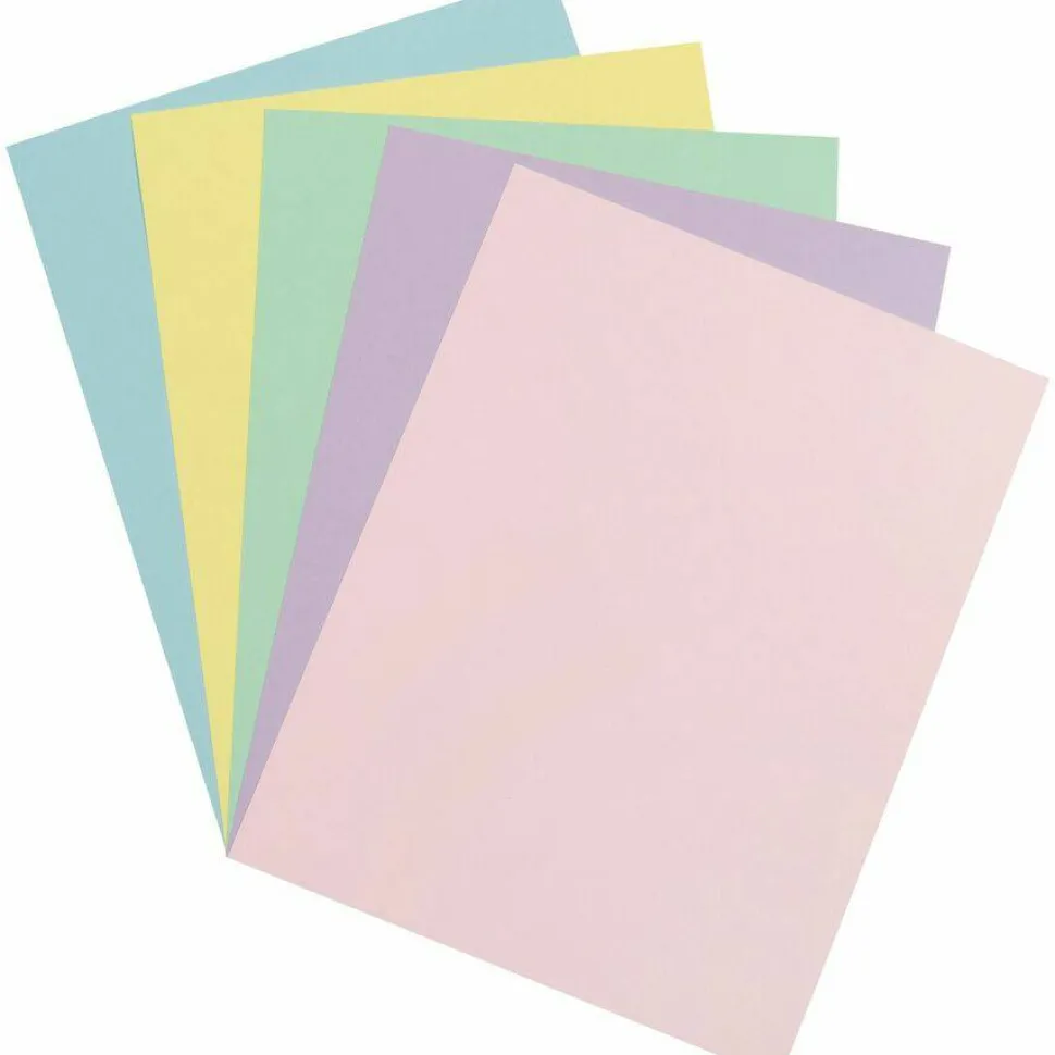 Pacon Array Card Stock, 65 lb Cover Weight, 8.5 x 11, Assorted Pastel Colors, 100/Pack