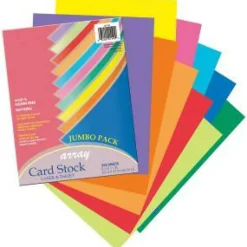 Pacon Array Card Stock, 65 lb Cover Weight, 8.5 x 11, Assorted Lively Colors, 250/Pack