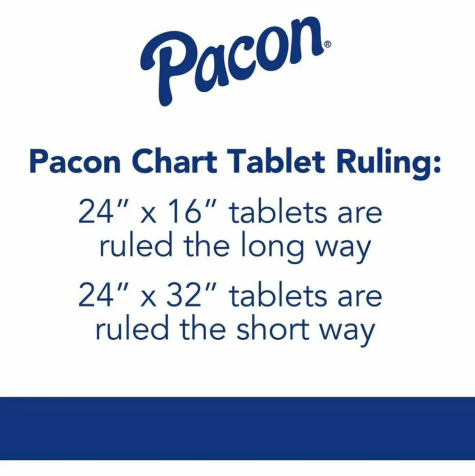 Pacon Chart Tablet, 24" x 32", 1" Ruled, 25 Sheets