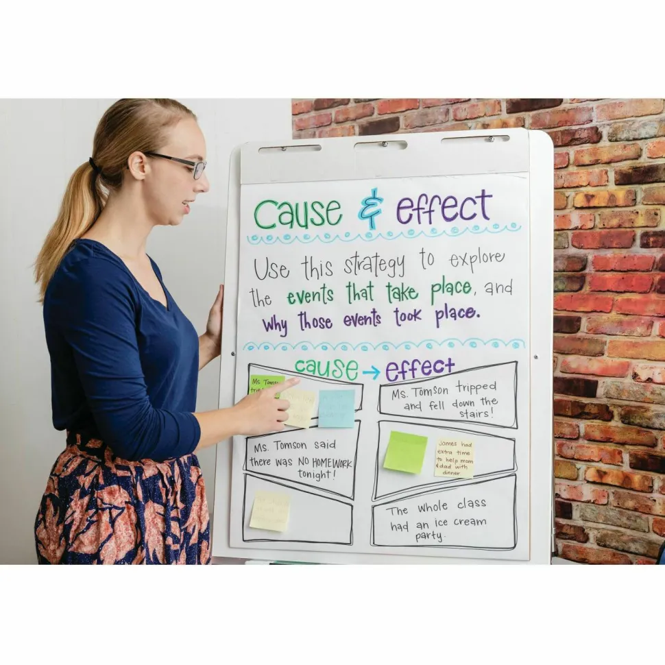 Pacon Heavy-duty Anchor Chart Paper, 27" x 34", White, 25 Sheets Per Pack, Carton Of 4 Packs