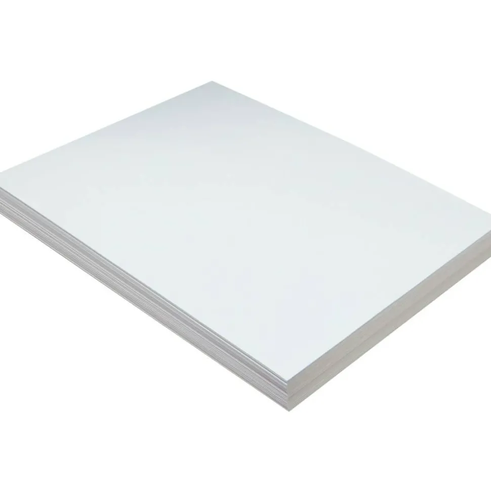 Pacon Medium Weight Tagboard, 12 x 9, White, 100/Pack
