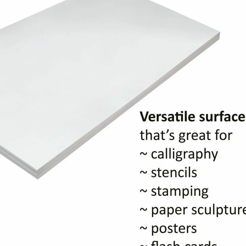 Pacon Medium Weight Tagboard, 12 x 9, White, 100/Pack