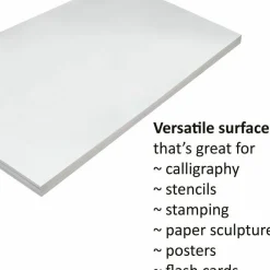 Pacon Medium Weight Tagboard, 12 x 18, White, 100/Pack
