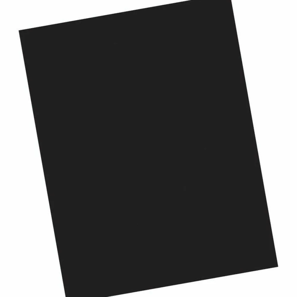 Pacon Multi-Use Card Stock, Black, Letter (8.5" x 11"), 65 Lb, Pack Of 100