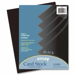 Pacon Multi-Use Card Stock, Black, Letter (8.5