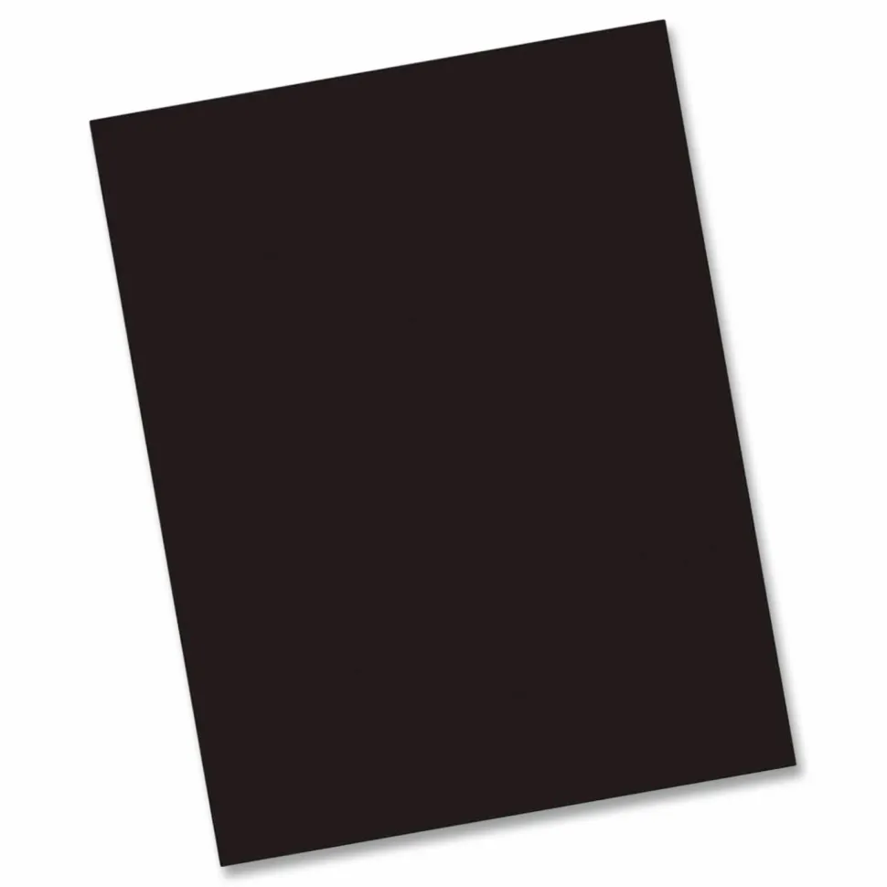 Pacon Multi-Use Card Stock, Black, Letter (8.5" x 11"), 65 Lb, Pack Of 100