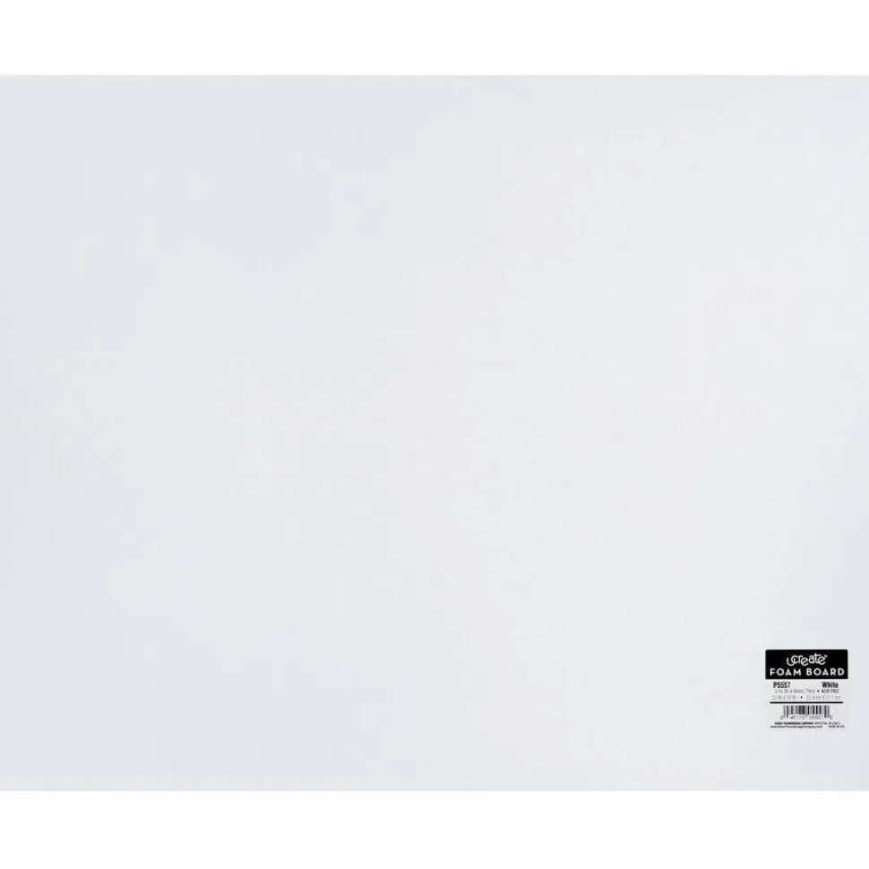 Pacon Original Foam Core Graphic Art Board, 22" x 28", White, Carton Of 5