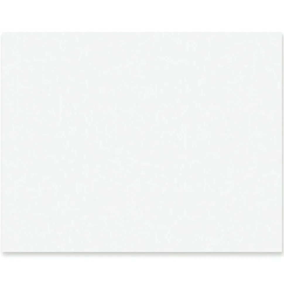 Pacon Peacock Railroad Board, 22" x 28", 4-Ply, White, Carton Of 100 Sheets, 5460