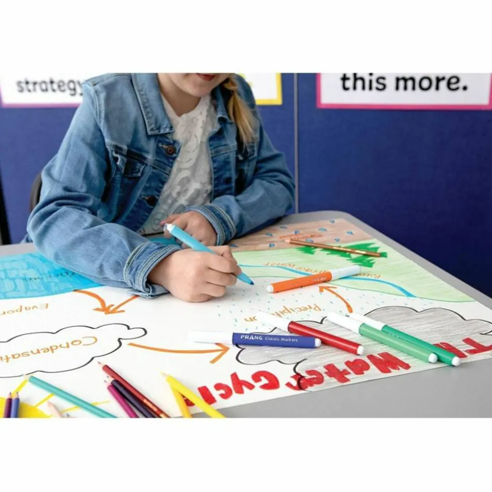 Pacon Peacock Railroad Board, 22" x 28", 4-Ply, White, Carton Of 100 Sheets, 5460