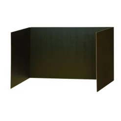 Pacon Round Table Privacy Board, 80% Recycled, Black, Pack Of 4