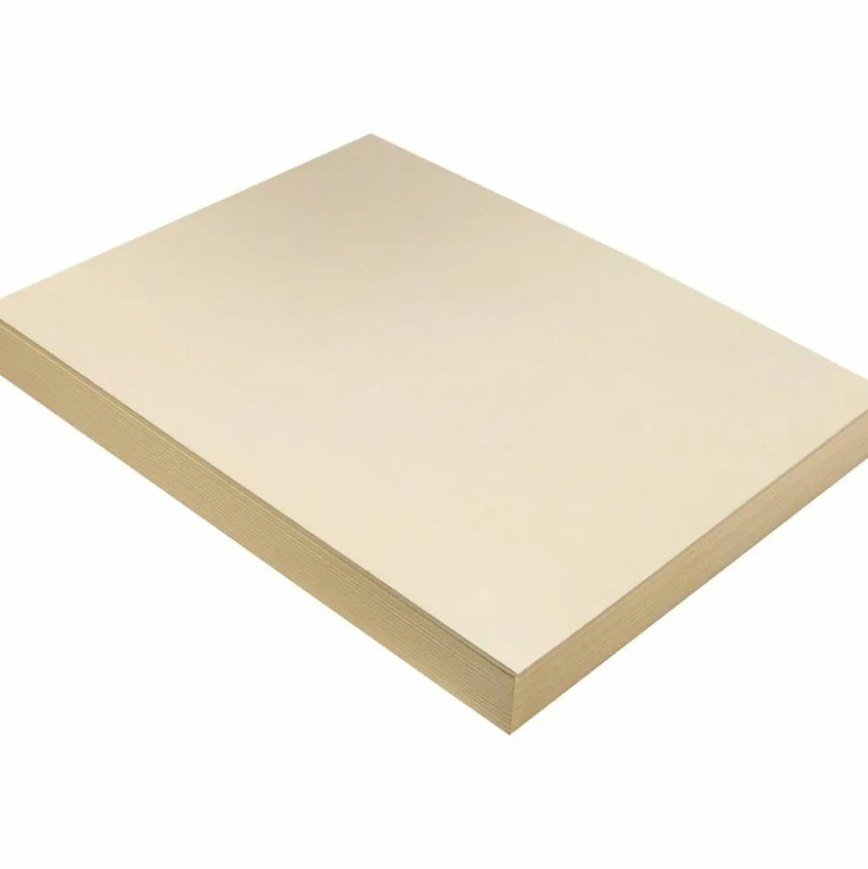 Pacon Tag Board, 9" x 12", 128 Lb, Manila, Pack Of 100