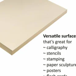 Pacon Tag Board, 12" x 18", 150 Lb, Manila, Pack Of 100