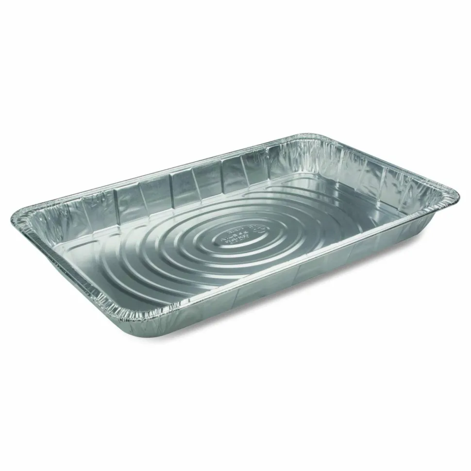 Pactiv Evergreen Aluminum Steam Table Pan, Full-Size Medium, 2.2" Deep, 19.6 x 11.6, 40/Carton