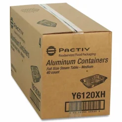 Pactiv Evergreen Aluminum Steam Table Pan, Full-Size Medium, 2.2