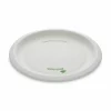 Pactiv Evergreen EarthChoice Pressware Dinnerware, Plates, 10”, White, Carton Of 300 Plates