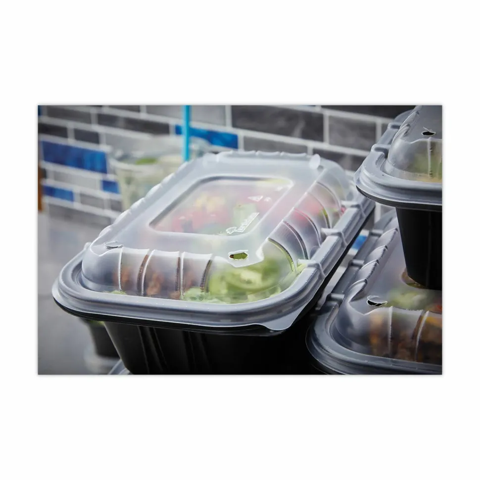 Pactiv Evergreen EarthChoice Entrée2Go Takeout Containers, 1”H x 11-3/4”W x 8-3/4”D, Clear, Case Of 200 Containers