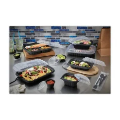 Pactiv Evergreen EarthChoice Entrée2Go Takeout Containers, 1”H x 11-3/4”W x 8-3/4”D, Clear, Case Of 200 Containers