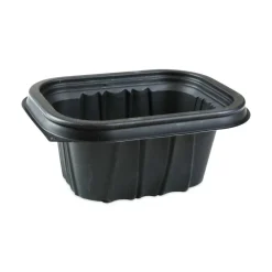 Pactiv Evergreen EarthChoice Entrée2Go Takeout Containers, 12 Oz, Black, Carton Of 600 Containers