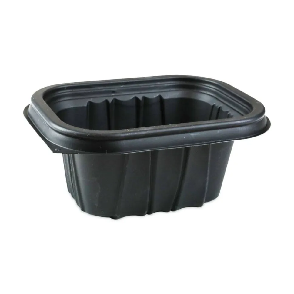 Pactiv Evergreen EarthChoice Entrée2Go Takeout Containers, 12 Oz, Black, Carton Of 600 Containers