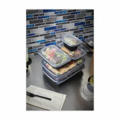 Pactiv Evergreen EarthChoice Entrée2Go Takeout Containers, 12 Oz, Black, Carton Of 600 Containers