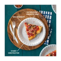 Pactiv Evergreen Placesetter Deluxe Laminated Foam Dinnerware, Plate, 8-15/16