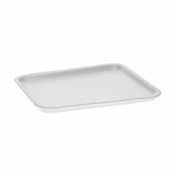 Pactiv Evergreen Supermarket Tray, #8S, 10 x 8 x 0.65, White, Foam, 500/Carton