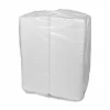 Pactiv Evergreen Vented Foam Hinged Lid Containers, Dual Tab Lock Economy, 3-1/4”H x 9-3/16”W x 9”D, White, Carton Of 150 Containers