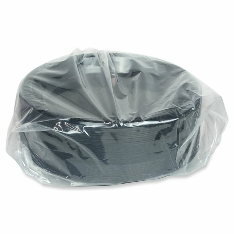 Pactiv Evergreen Meadoware Impact Plastic Dinnerware, Plate, 10.25" dia, Black, 500/Carton