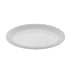 Pactiv Evergreen Meadoware Impact Plastic Dinnerware Plates, 8-7/8", White, Pack Of 400 Plates