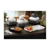 Pactiv Evergreen SmartLock Foam Hinged Lid Containers, Medium, 3-Compartment, 3”H x 8”W x 8-1/2”D, White, Carton Of 150 Containers