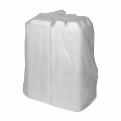 Pactiv Evergreen Vented Foam Hinged Lid Containers, 3-Compartment, Dual Tab Lock Economy, 3”H x 8-7/16”W x 8-3/16”D, White, Carton Of 150 Containers