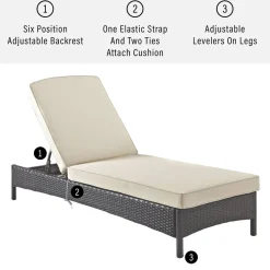 Palm Harbor Outdoor Wicker Chaise Lounge