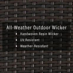 Palm Harbor Outdoor Wicker Towel Valet