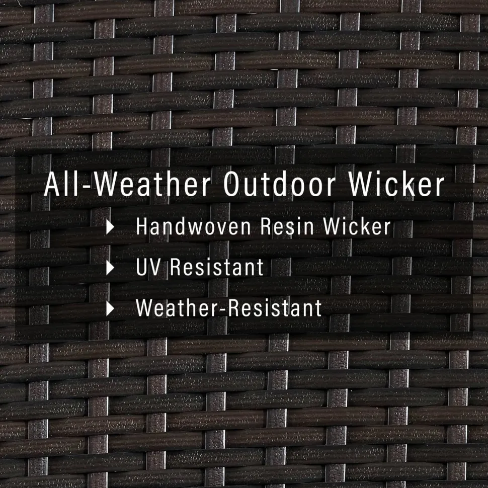 Palm Harbor Outdoor Wicker Towel Valet