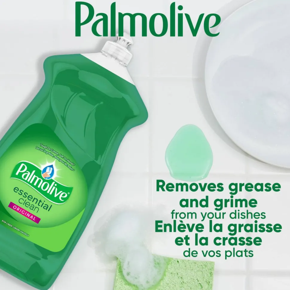 Palmolive Dish Soap Liquid, Fresh Scent, 28 oz Bottle, 9/Carton