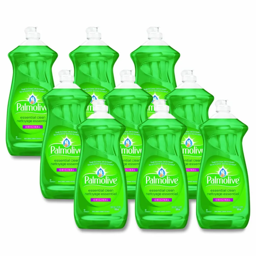 Palmolive Dish Soap Liquid, Fresh Scent, 28 oz Bottle, 9/Carton