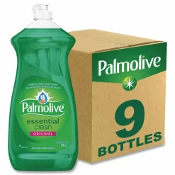 Palmolive Dish Soap Liquid, Fresh Scent, 28 oz Bottle, 9/Carton