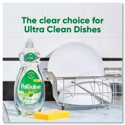 Palmolive Pure + Clear Dishwashing Liquid, Spring Fresh Scent, 32.5 oz Bottle, 9/Carton