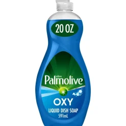 Palmolive Ultra Dish Soap Oxy Degreaser Concentrate, 20 Oz, Blue, Carton Of 9