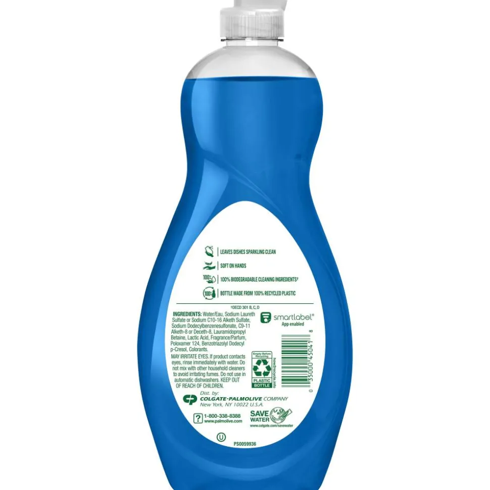 Palmolive Ultra Dish Soap Oxy Degreaser Concentrate, 20 Oz, Blue, Carton Of 9