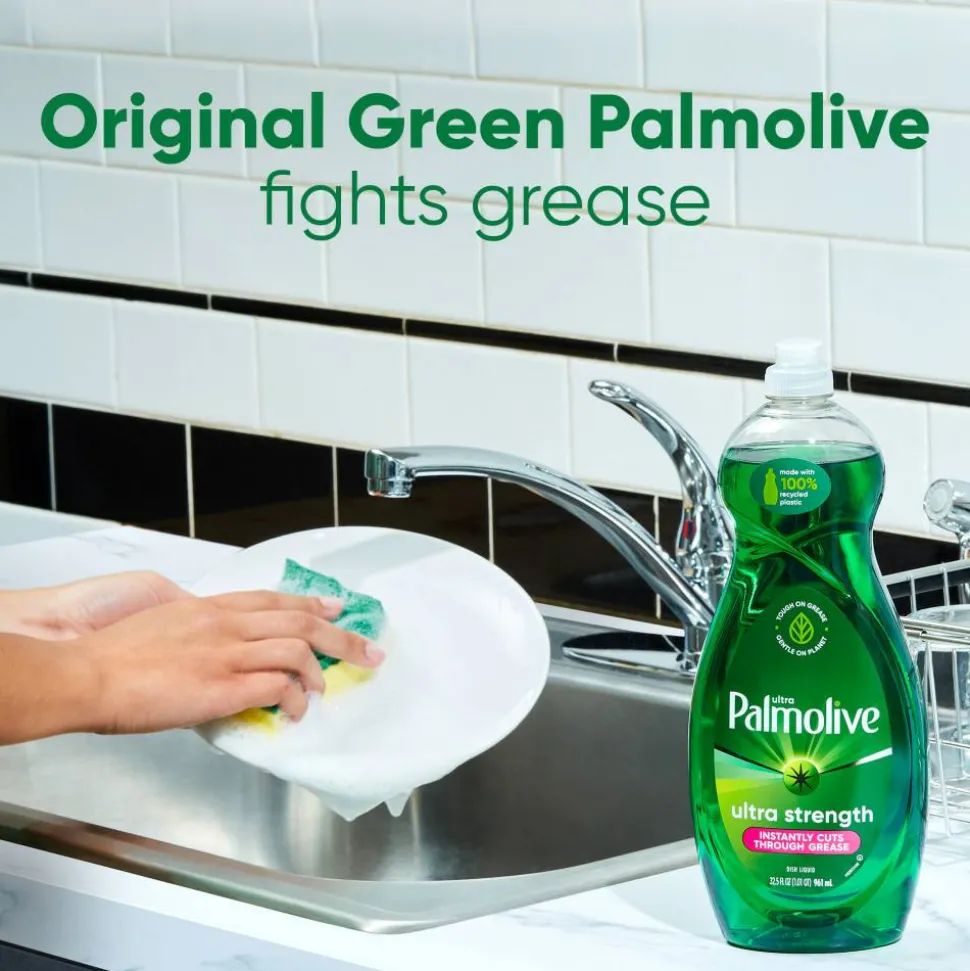 Palmolive Ultra Strength Liquid Dishwashing Soap, 20 Oz Bottle, Case Of 9