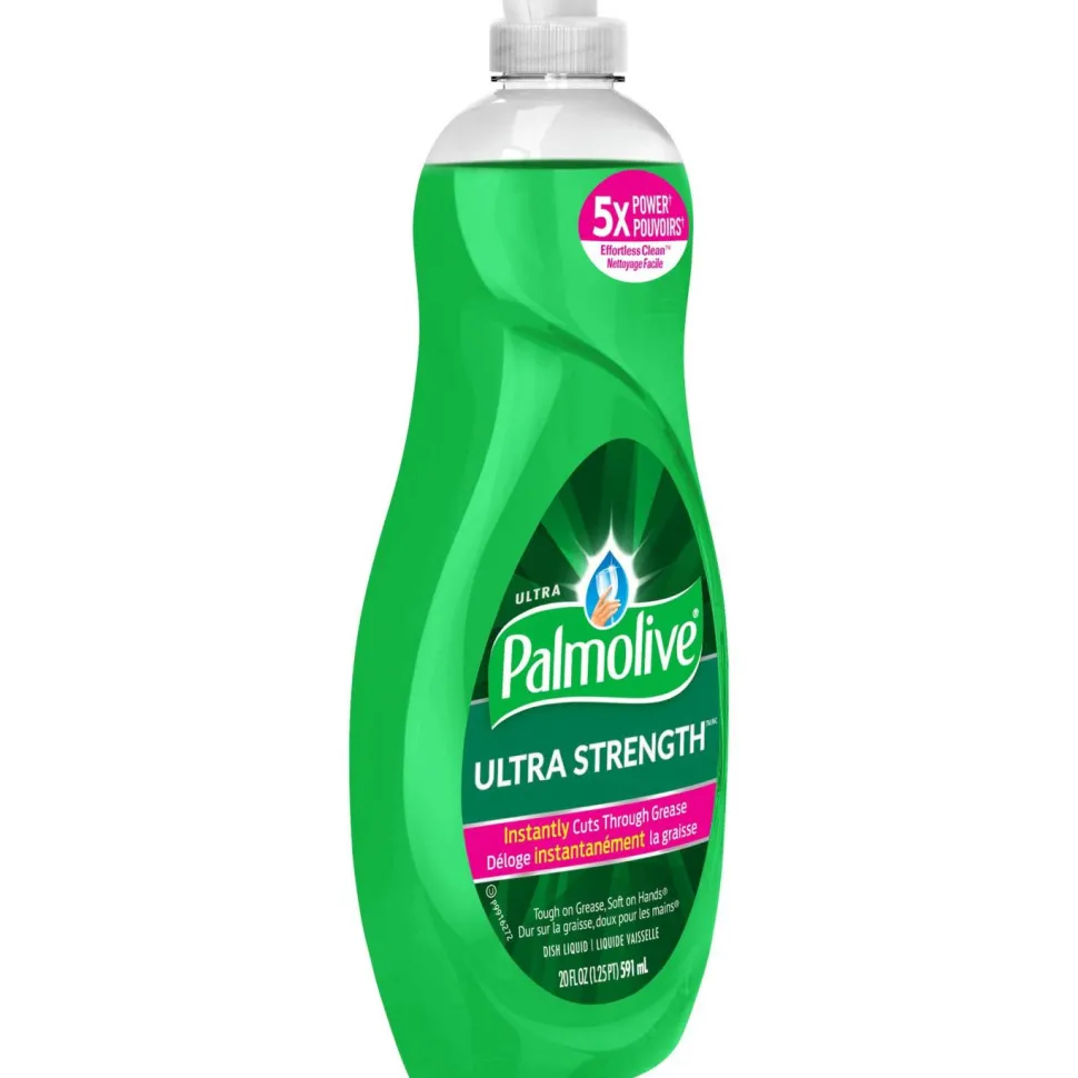 Palmolive Ultra Strength Liquid Dishwashing Soap, 20 Oz Bottle, Case Of 9