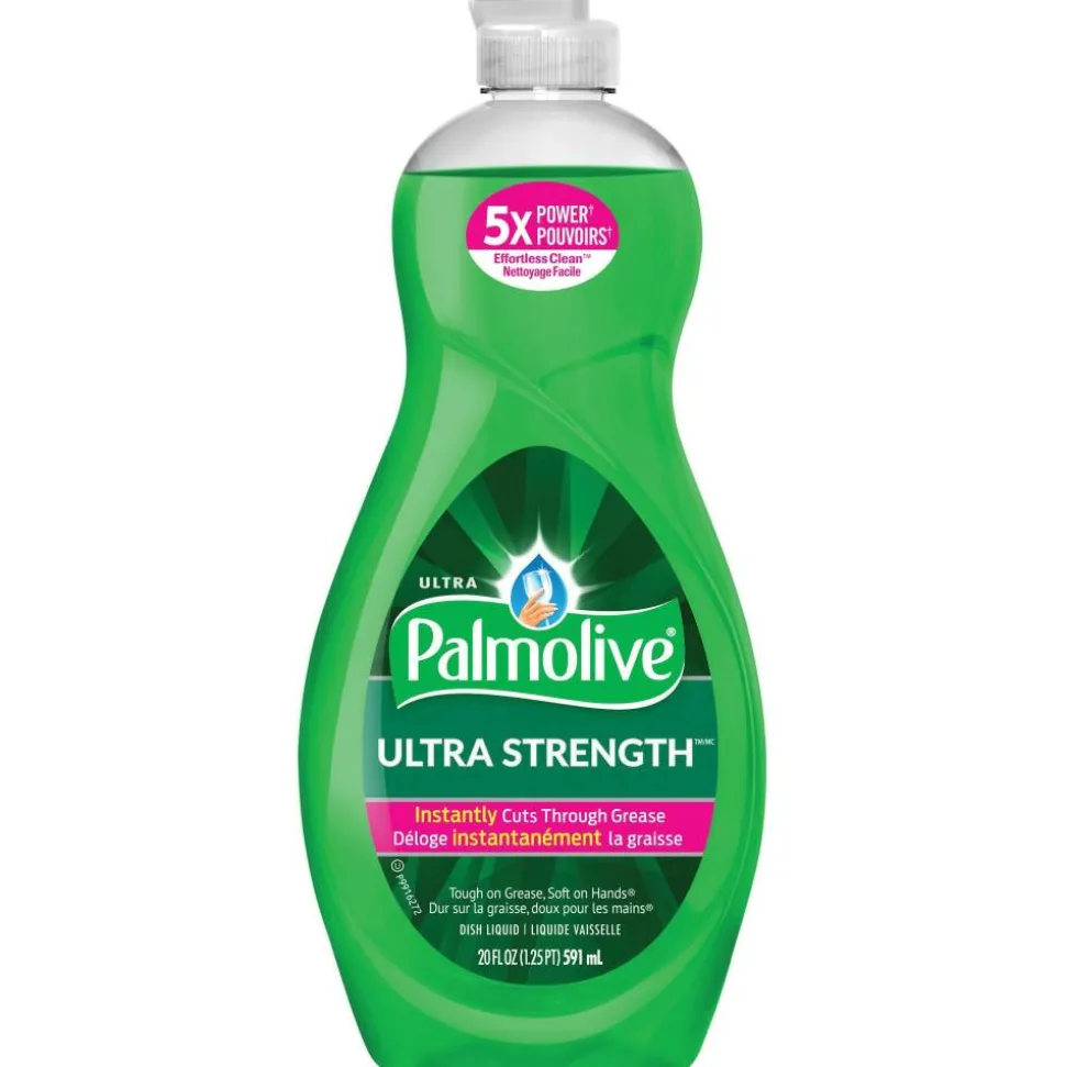 Palmolive Ultra Strength Liquid Dishwashing Soap, 20 Oz Bottle, Case Of 9